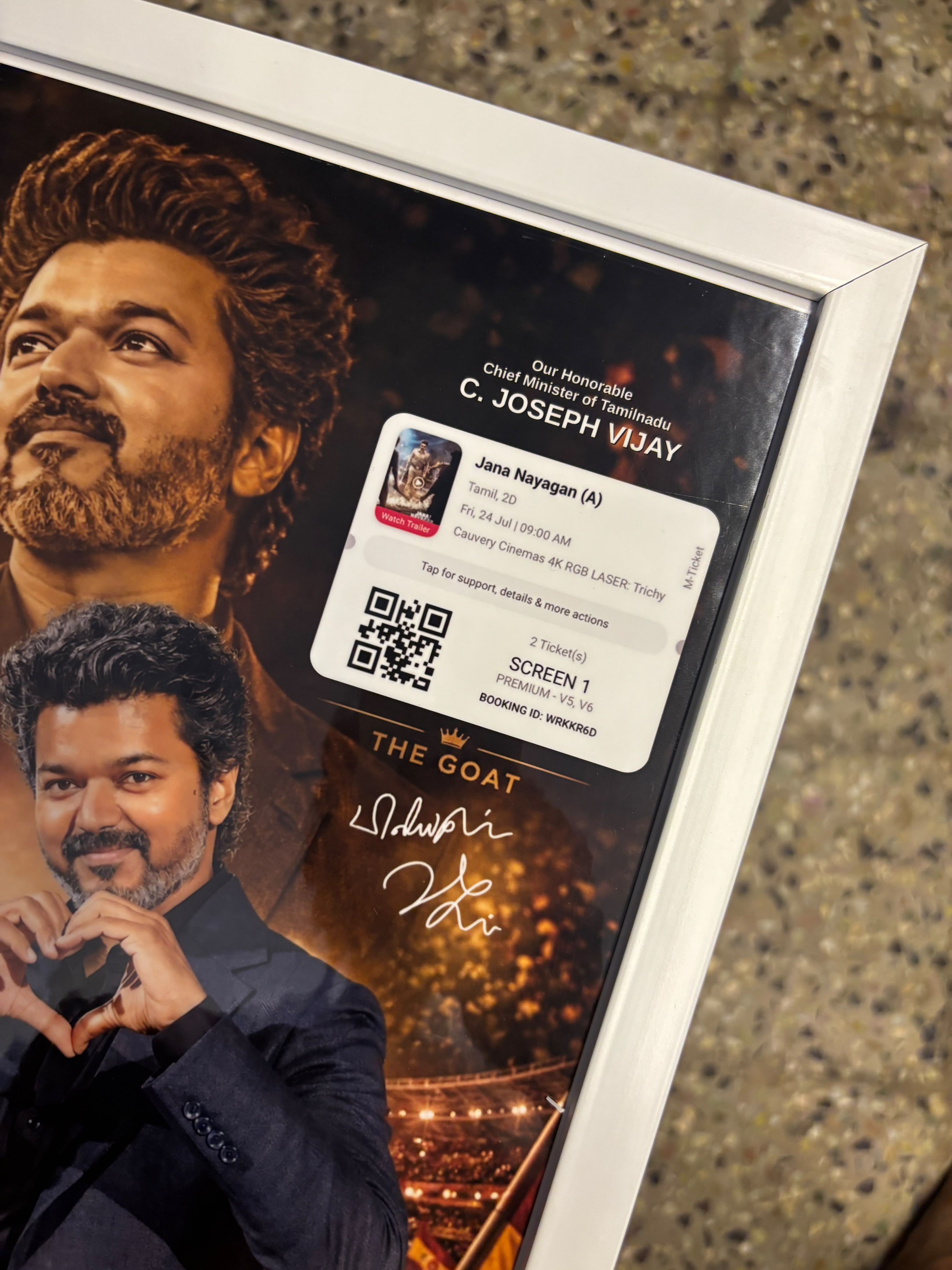 Thalapathy "One Last Time" Special Edition Photo Frame
