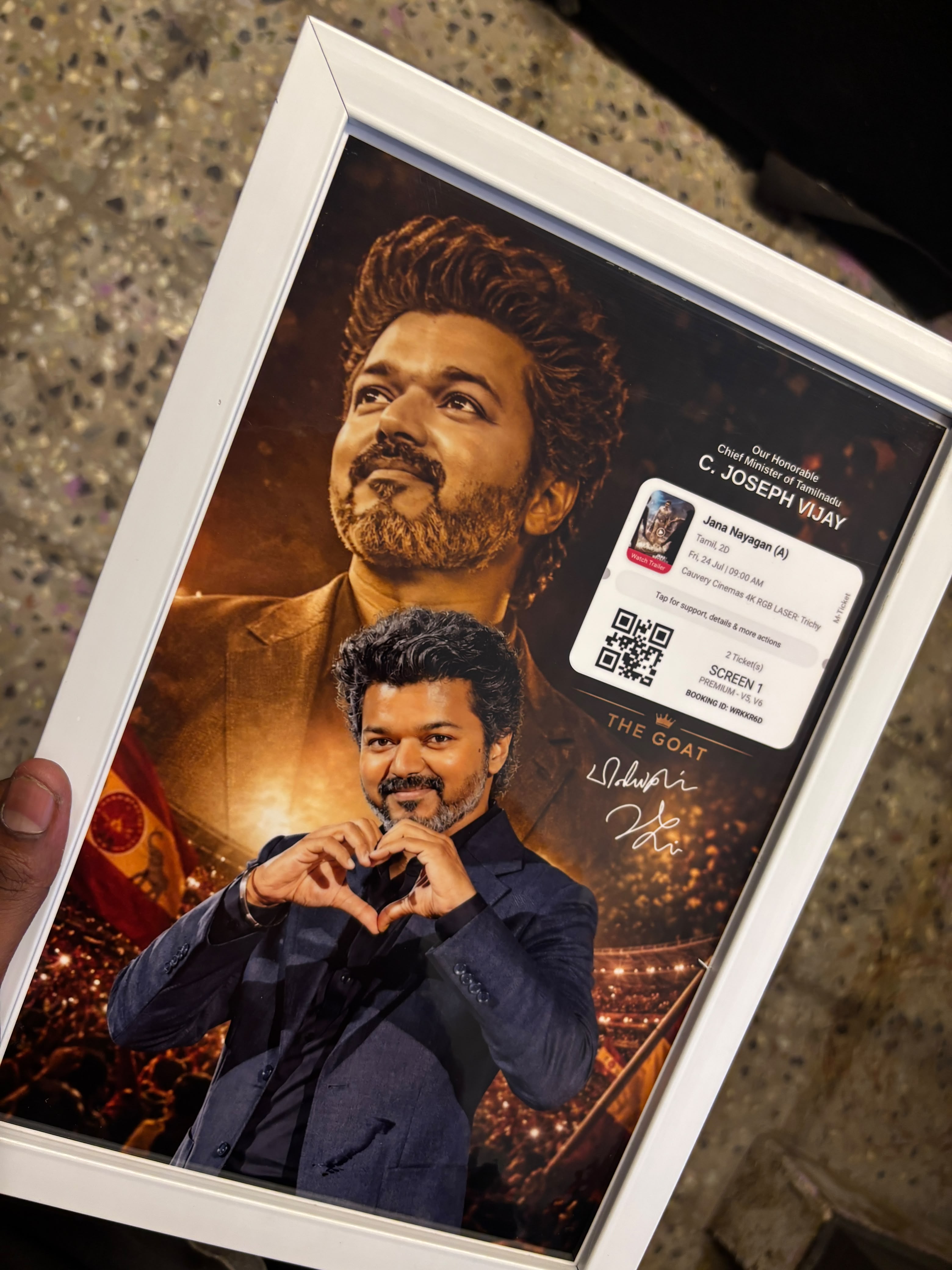 Thalapathy "One Last Time" Special Edition Photo Frame